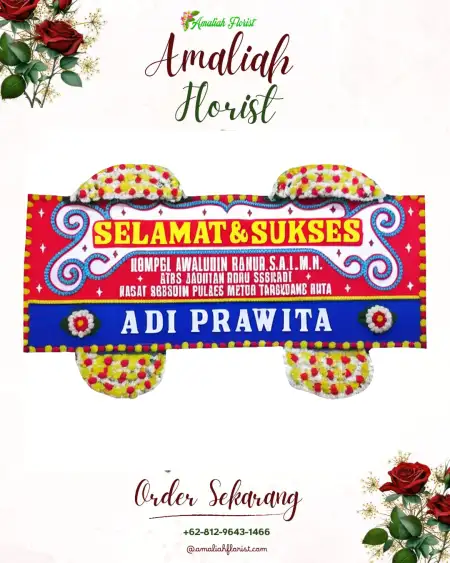 Papan Bunga Ucapan Selamat Wonocolo